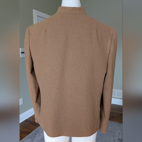 Vintage Pendleton Women's Camel Brown Wool Jacket Blazer Made In USA - Picture 2 of 16
